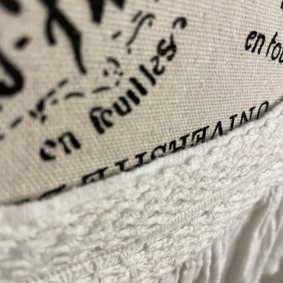 Philosophy White Peasant Top Size Large - Picture 7 of 12